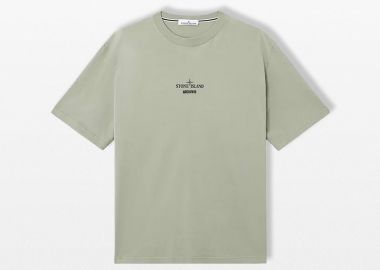 STONE ISLAND Ανδρικό Πράσινο Archivio T-Shirt - STONE ISLAND - 