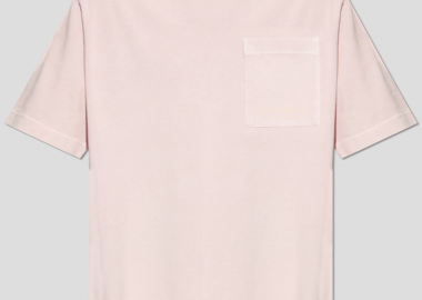 STONE ISLAND Ανδρικό Ροζ Back Stripes T-Shirt With Pocket - STONE ISLAND - 