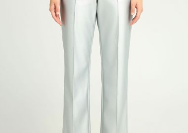 Straight fit παντελόνι απο οικολογικό δέρμα (PU) - FUNKY BUDDHA - 