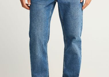 Straight fit τζιν παντελόνι με washed effects - FUNKY BUDDHA - 