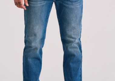 Straight fit τζιν παντελόνι με whisker details - FUNKY BUDDHA - 