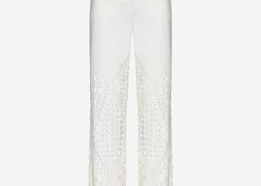 Straight Line Pants in White - Cutcuutur - 