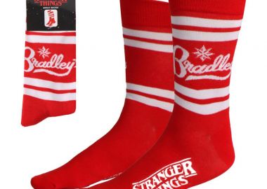 Stranger Things Bradley μακριά κάλτσα ενηλίκων Νο 38-45 Κόκκινο - Stranger Things - 