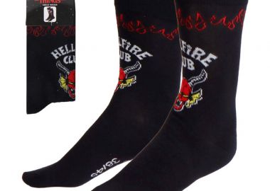 Stranger Things Hellfire μακριά κάλτσα ενηλίκων Νο 38-45 Μπλε - Stranger Things - 