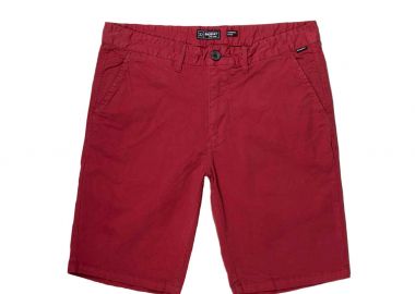 STRETCH CHINO SHORT PANTS ΚΟΚΚΙΝΟ - BASEHIT - 
