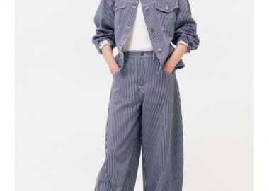 STRIPED JEANS BY LUMINA - sense-shop - 