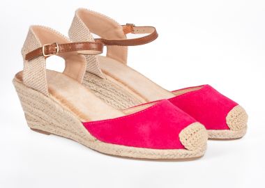 Suede εσπαντρίγιες με μπαρέτα - Φούξια - Issue - 