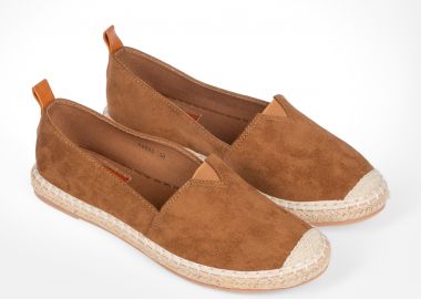 Suede εσπαντρίγιες με ραφές - Κάμελ - Issue - 