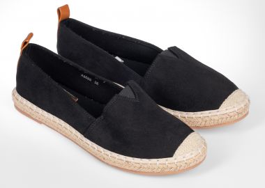 Suede εσπαντρίγιες με ραφές - Μαύρο - Issue - 