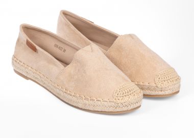 Suede εσπαντρίγιες με ραφές - Μπεζ - Issue - 