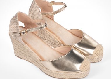 Suede εξώφτερνες εσπαντρίγιες - Χρυσό - Issue - 