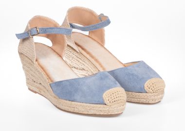 Suede εξώφτερνες εσπαντρίγιες - Γαλάζιο - Issue - 