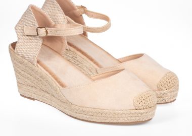 Suede εξώφτερνες εσπαντρίγιες - Μπεζ - Issue - 