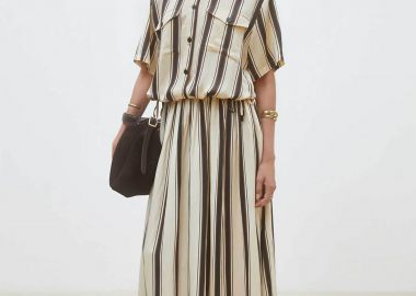 Suncoo Paris γυναικεία maxi φούστα ριγέ 