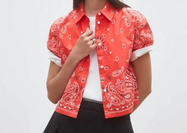 Suncoo Paris γυναικείο πουκάμισο με bandana print 
