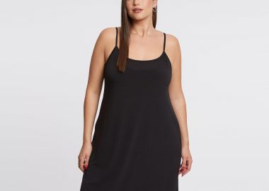 Super jersey αμάνικο φόρεμα - MAT FASHION - 