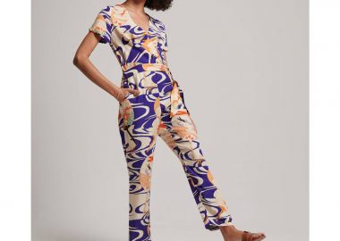 Superdry - VINTAGE WOVEN JUMPSUIT - RYUSUI BLUE - Superdry - 