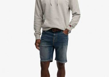 Superdry ανδρική denim βερμούδα πεντάτσεπη Straight Fit 
