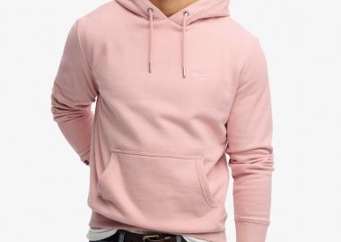 Superdry ανδρική μπλούζα φούτερ με κουκούλα και κεντημένο λογότυπο Loose Fit 