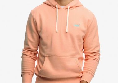 Superdry ανδρική μπλούζα φούτερ με κουκούλα και κεντημένο λογότυπο Loose Fit 