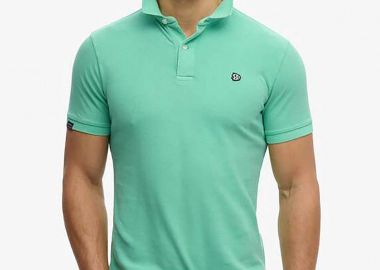 Superdry ανδρική μπλούζα πόλο πικέ με λογότυπο Relaxed Fit 
