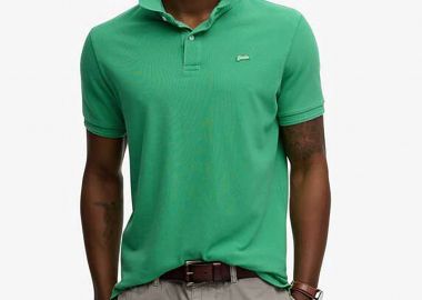 Superdry ανδρική μπλούζα πόλο πικέ με λογότυπο Relaxed Fit 