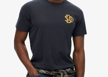 Superdry ανδρικό T-shirt με κεντημένο λογότυπο Relaxed Fit 