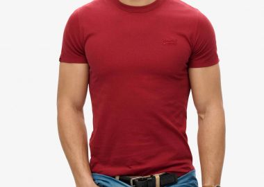 Superdry ανδρικό T-shirt με κεντημένο λογότυπο Slim Fit 
