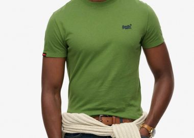 Superdry ανδρικό T-shirt με κεντημένο λογότυπο Slim Fit 