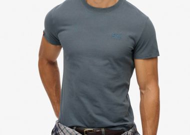 Superdry ανδρικό T-shirt με κεντημένο λογότυπο Slim Fit 