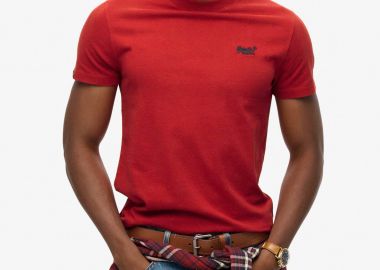 Superdry ανδρικό T-shirt με κεντημένο λογότυπο Slim Fit 