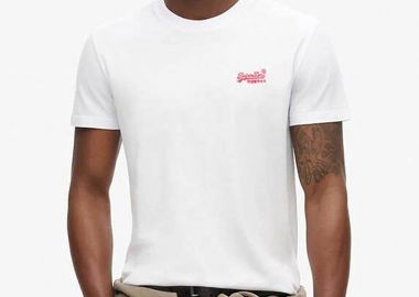 Superdry ανδρικό T-shirt με κεντημένο λογότυπο Slim Fit 