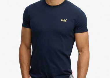 Superdry ανδρικό T-shirt με κεντημένο λογότυπο Slim Fit 