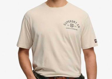 Superdry ανδρικό T-shirt με print Loose Fit 