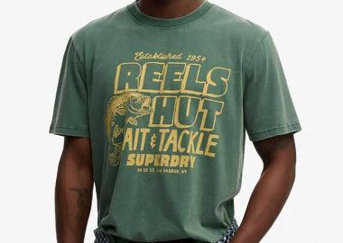 Superdry ανδρικό T-shirt με print Loose Fit 