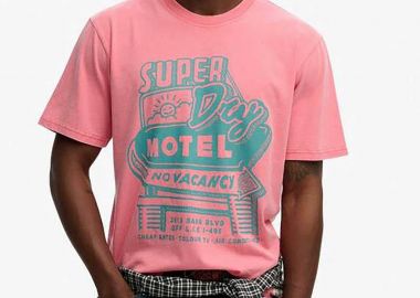 Superdry ανδρικό T-shirt με print Loose Fit 