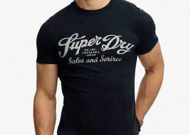 Superdry ανδρικό T-shirt με print Relaxed Fit 