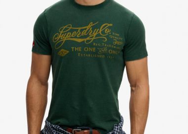 Superdry ανδρικό T-shirt με print Relaxed Fit 