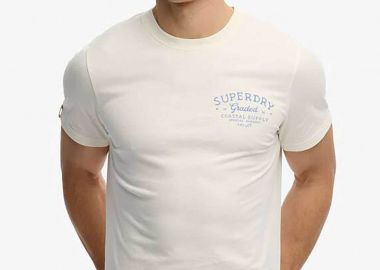 Superdry ανδρικό T-shirt με print Relaxed Fit 