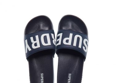 SUPERDRY Clasic Pool Slide Σαγιονάρα S-XL - Μπλε - Superdry - 