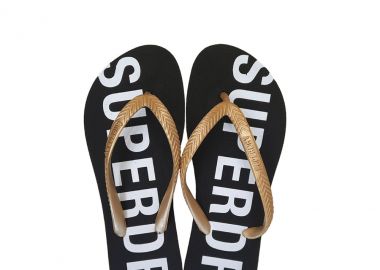 SUPERDRY Code Essential Flip Flop Σαγιονάρα S-L - ΜΑΥΡΟ - Superdry - 