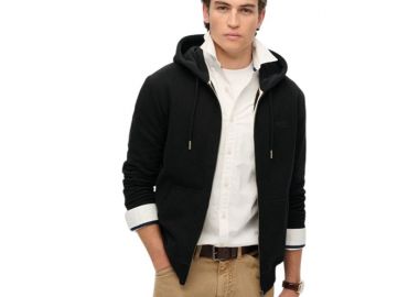 SUPERDRY M2014128A-02Α ΦΟΥΤΕΡ ΚΟΥΚΟΥΛΑ ΜΑΥΡΟ LOGO - Superdry - 