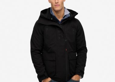 SUPERDRY M5012104A-40Α ΜΠΟΥΦΑΝ EMB STEALTH BLACK - Superdry - 