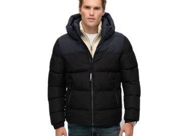 SUPERDRY M5012281A-H1O ΜΠΟΥΦΑΝ COLOURBLOCK BLACK - Superdry - 