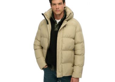 SUPERDRY M5012285A-9UN ΜΠΟΥΦΑΝ PUFFER TWIG BEIGE - Superdry - 