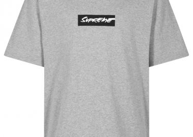 Supreme Futura Box Logo Tee Heather Grey SUPFUTBOXLOGOHG MBS - Supreme - 