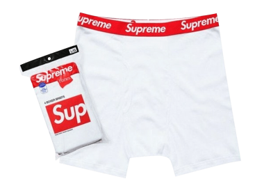 Supreme x Hanes Boxer Briefs 4 Pack 'White' 99HAA36WHITE MBS - Supreme - 