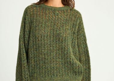 Sustainable πλεκτή μπλούζα με τελείωμα rib - FUNKY BUDDHA - 