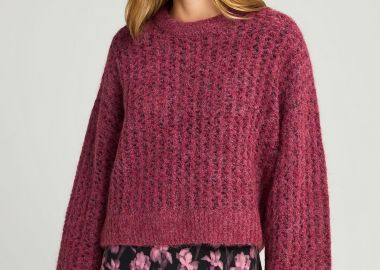 Sustainable πλεκτή μπλούζα με τελείωμα rib - FUNKY BUDDHA - 