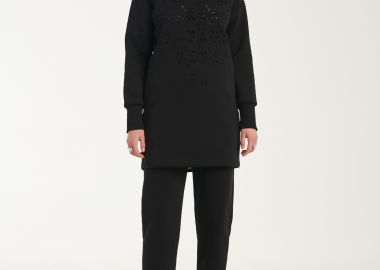 Sweater Dress In Black - Cutcuutur - 